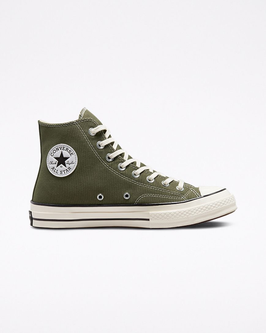 Tenisi Inalti Dama Converse Chuck 70 Panza Masline Verzi Negrii | RO 0JIRA579